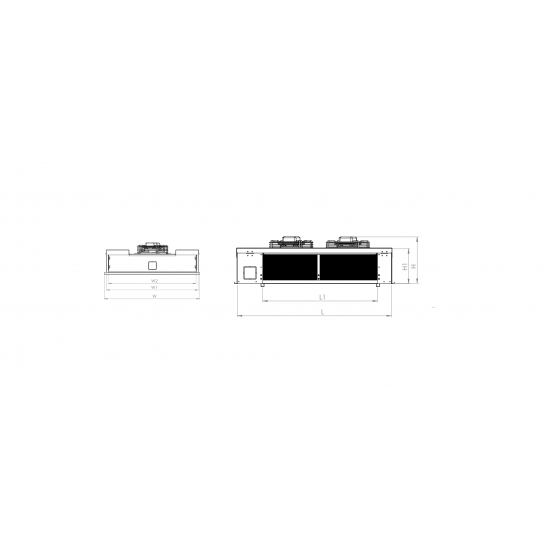 TCO SERİSİ - 6mm Hatve 2 FANLI 32X28 - 3/8 EVAPORATÖR ÇİFT ÜFLEME