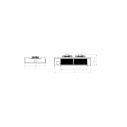 TCO SERİSİ - 4mm Hatve 2 FANLI 32X28 - 3/8 EVAPORATÖR ÇİFT ÜFLEME