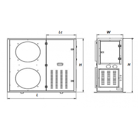 AIRBOX SERİSİ - 2 FANLI 32X28 - 3/8 MİNİ KONDENSER ÜNİTESİ