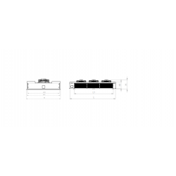 TCO SERİSİ - 6mm Hatve 3 FANLI 32X28 - 3/8 EVAPORATÖR ÇİFT ÜFLEME