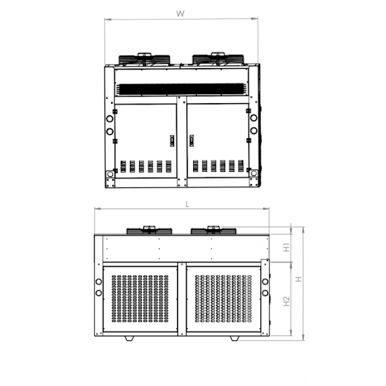 KON SERİSİ -  4 FANLI 2x2 32X28 - 3/8 KONDENSER ÜNİTESİ