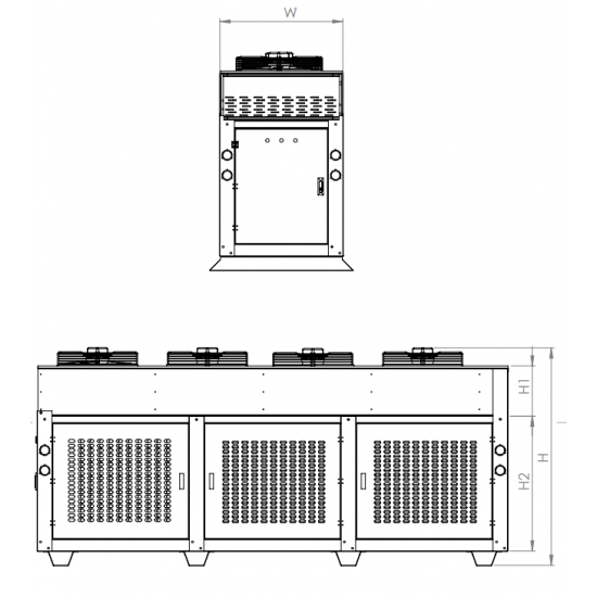 KON SERİSİ - 4 FANLI 32X28 - 3/8 KONDENSER ÜNİTESİ