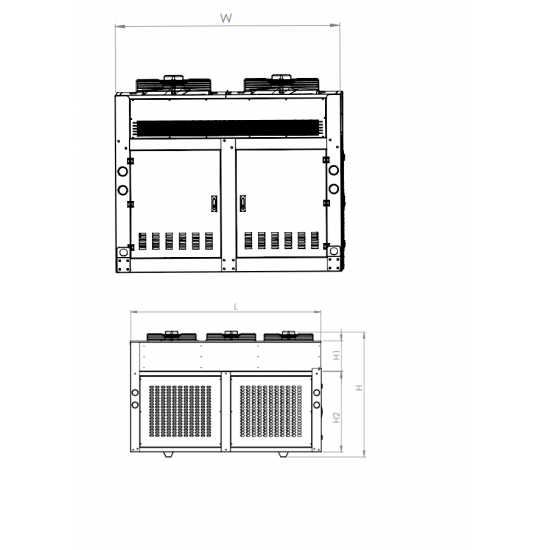 KON SERİSİ - 6 FANLI 2x3 32X28 - 3/8 KONDENSER ÜNİTESİ